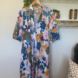 Floral cotton dress size 16